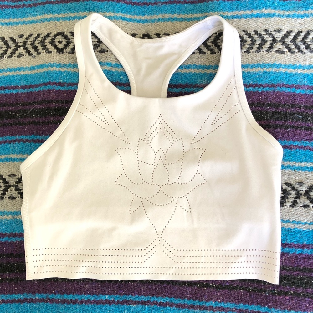 Lorna Jane Serenity Sports Bra White Size Small